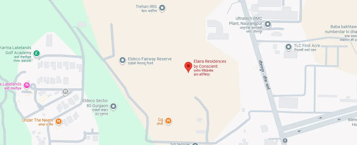 Conscient Elaira Residences Map